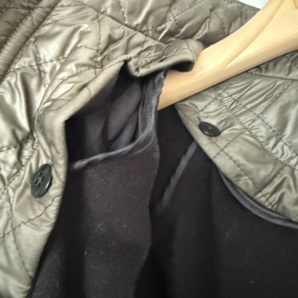 ICB New York women’s Quilted khaki hooded Oversized winter coat/jacket - Picture 10 of 12